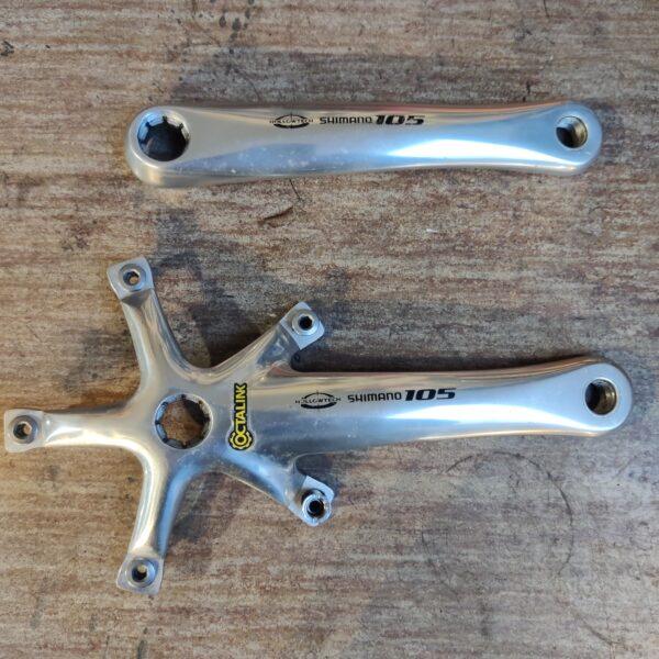 Pédalier Shimano 105 Octalink Hollowtech1 FC-5502-S vendu sans plateaux Pédalier Les Mains Dans Le Guidon