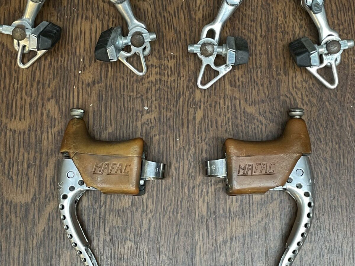 Set frein Mafac 2000 or / gold / doré vélo course 80s rare - Équipements vélos