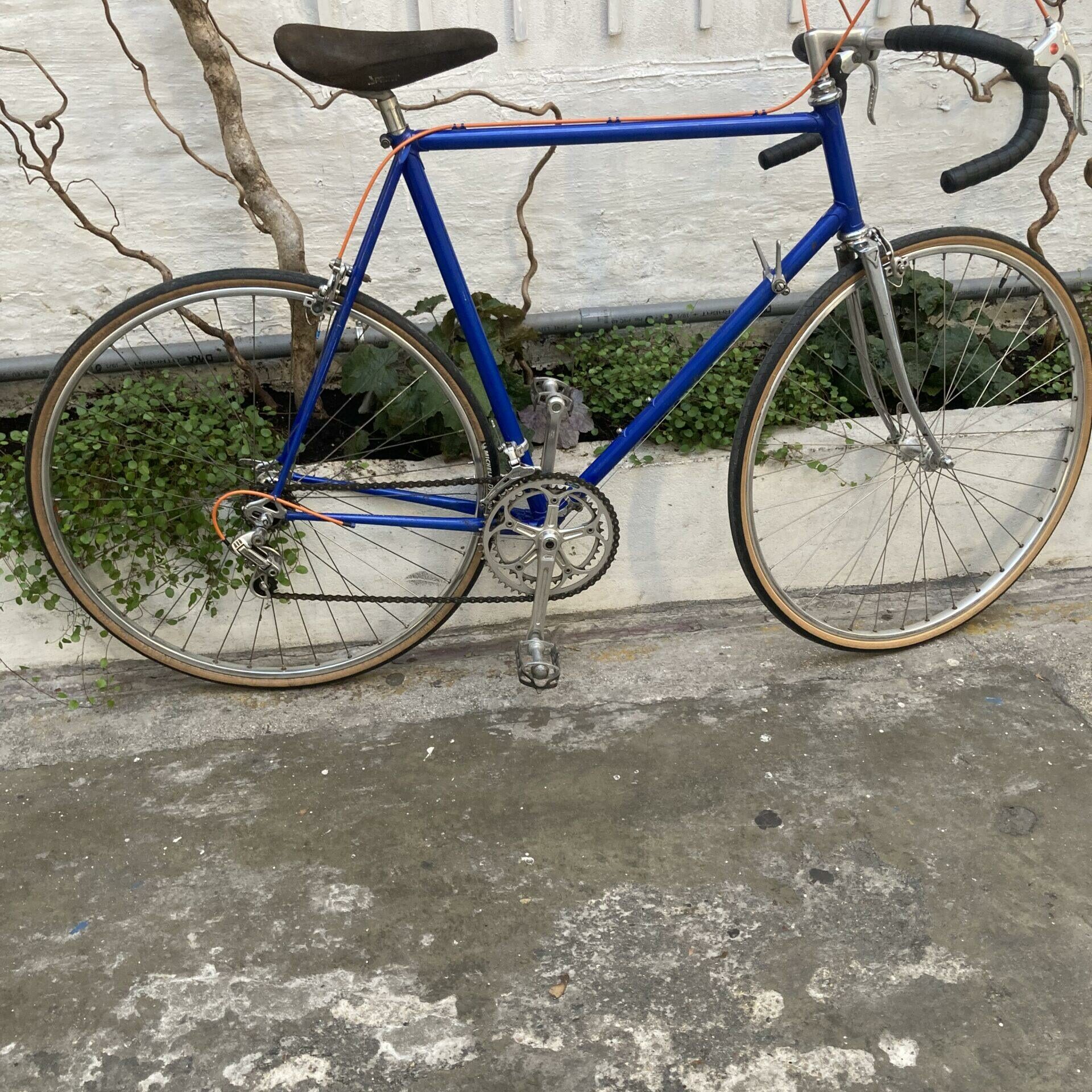 Vélo De Course Ancien Bertin - Cadre Acier, Roues 700C, Couleur Blanc - Occasion En Excellent état Pour Son âge