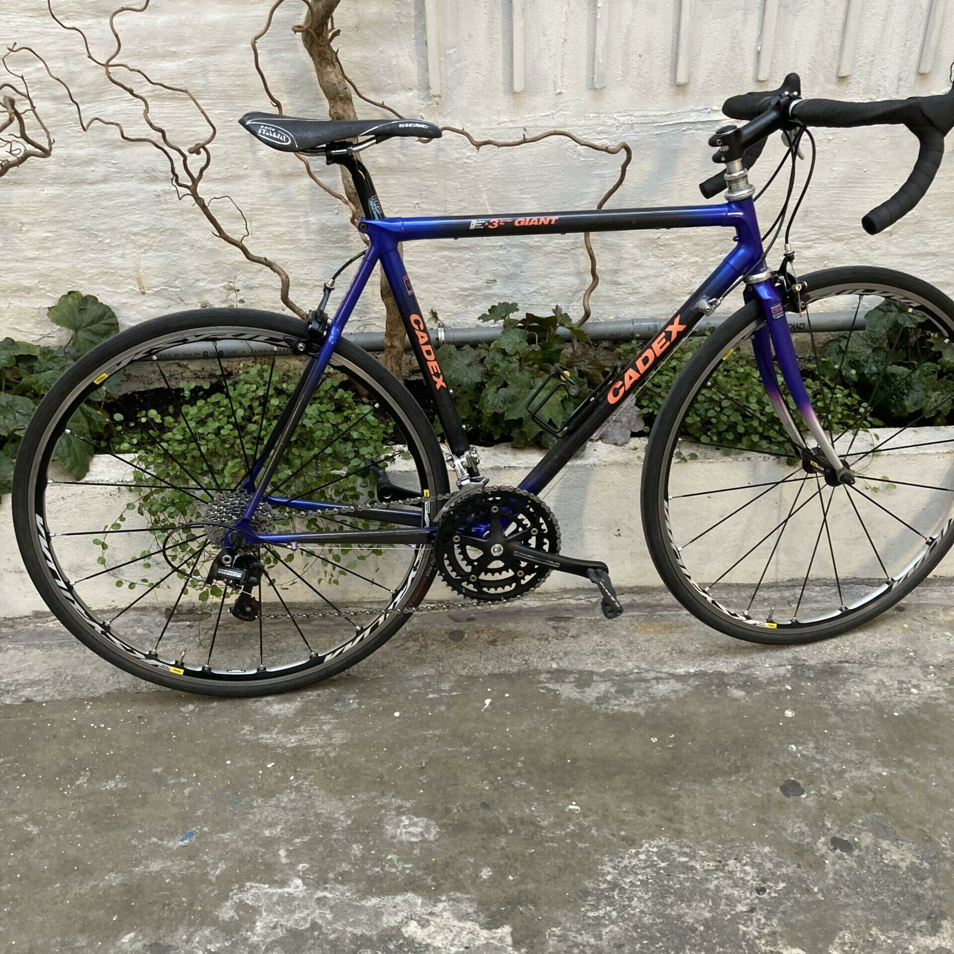 Cadre Vélo Giant Cadex CFR1 – Carbone, Taille 53 Cm – Bleu – Dura Ace HP7410
