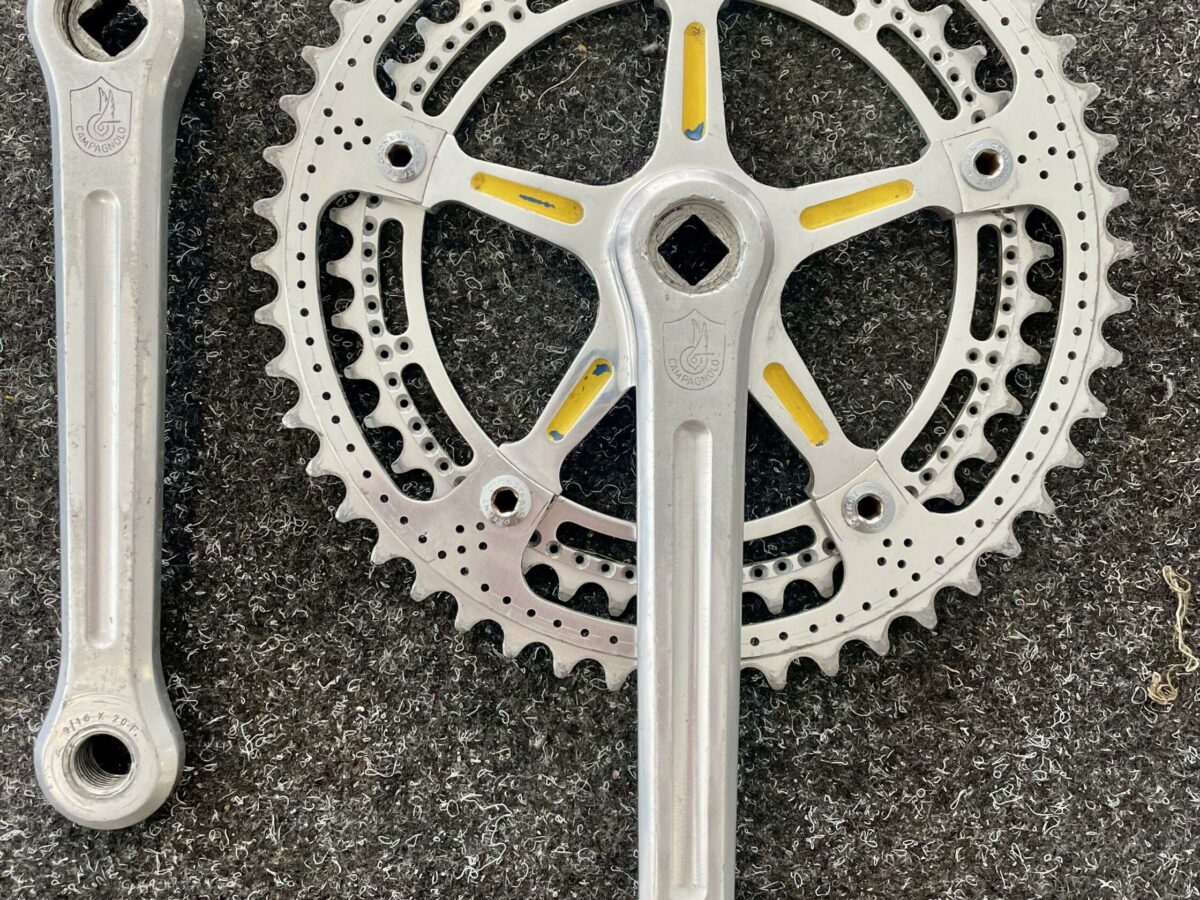 Pédalier Campagnolo Strada – Vintage – Pour Vélo De Route/course – Fabriqué En Italie