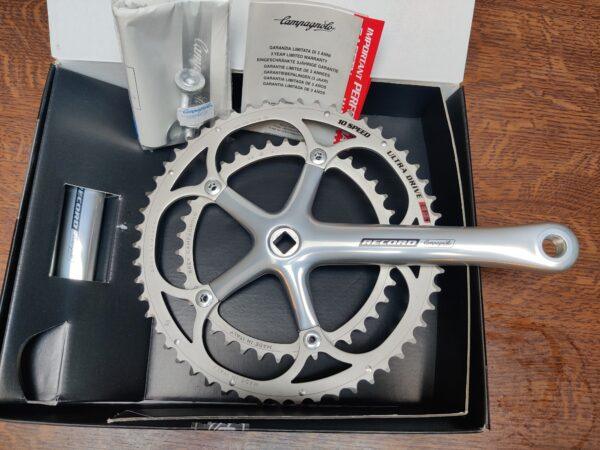 Pédalier Campagnolo Record 1991 axe carré 53-39 Pédalier Les Mains Dans Le Guidon