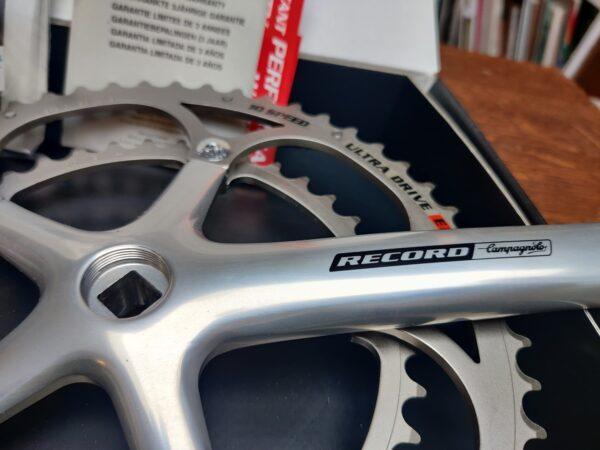 Pédalier Campagnolo Record 1991 axe carré 53-39 Pédalier Les Mains Dans Le Guidon