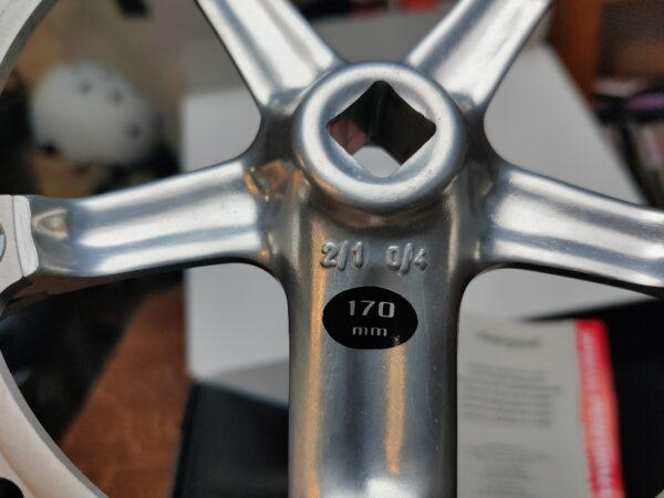 Pédalier Campagnolo Record 1991 axe carré 53-39 Pédalier Les Mains Dans Le Guidon