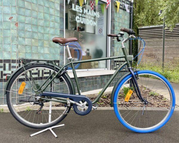 VILLE B’Twin Elops 520 taille XL/L Vélo azuré Les Mains Dans Le Guidon