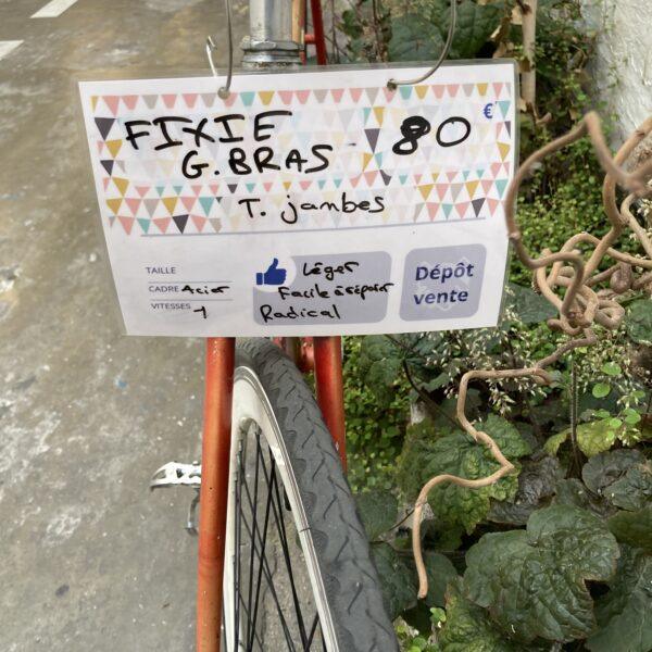 Fixie G. Bras Vélo en dépot-vente Les Mains Dans Le Guidon