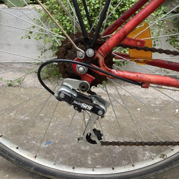 VTC Lejeune Rouge Vélo occasion Les Mains Dans Le Guidon