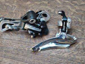 Dérailleurs AV+AR Campagnolo Champ Triple 3x9s (neuf) Dérailleur arrière Les Mains Dans Le Guidon