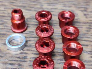 Jeu de vis de pédalier Campagnolo Rouge double plateau FC-CE200R Pédalier Les Mains Dans Le Guidon